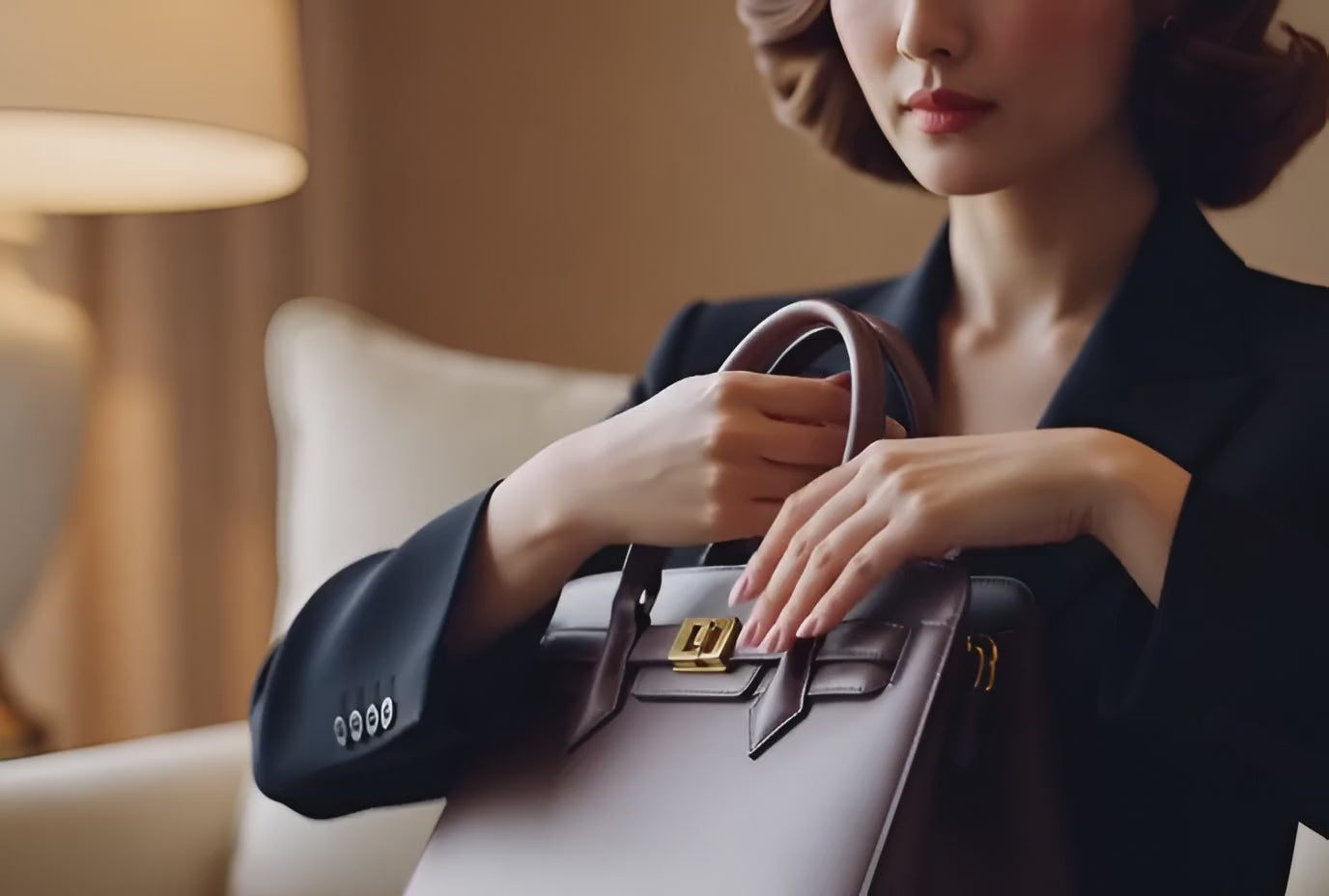 Luxury handbag, woman